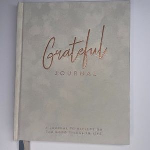Gratitude Journal, 160 Pages, Quality Hardcover, White/Gold